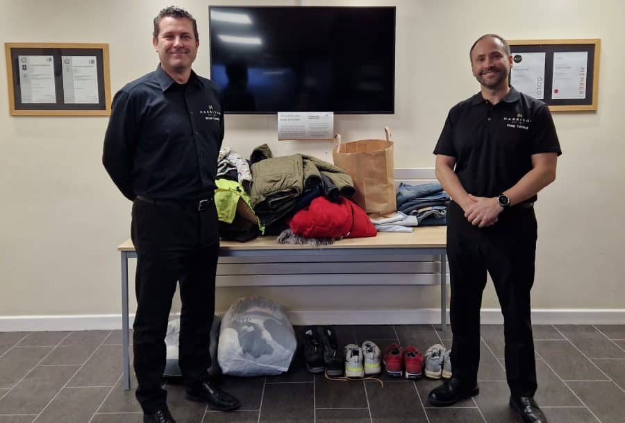 Harrison Packaging Donates Clothing & Footwear to Local Homelessness Charity